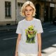 Olive T-Shirt With Playful Green Slime Monster Graphic