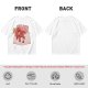 Olive T-Shirt With Cute Red Imp Yawning On Pillows Print