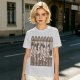 Olive Green T-Shirt with Cartoon Medieval Tavern Scene Print