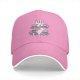 Black baseball cap with cute Mount Fuji character graphic design