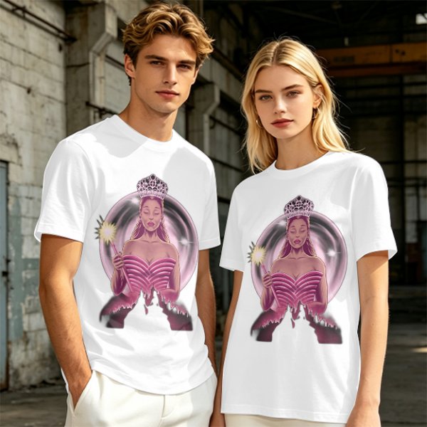 Olive T-Shirt With Glinda The Good Witch Graphic Print