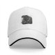 Black Baseball Cap With Astronaut Rainbow Graphic Print