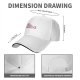 Black Baseball Cap with Pink Cute Character Graphic Print
