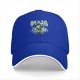 Black baseball cap with water-themed character graphic and Japanese text