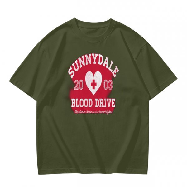 Sunnydale 2003 Blood Drive Themed Graphic T-Shirt