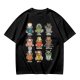 Olive T-Shirt With Cute Animal Teacup Character Print