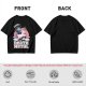 Olive t-shirt with cute grim reaper riding unicorn and death metal graphic