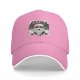 Black Baseball Cap With Rock Santa Festive Christmas Print