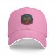 Black Baseball Cap With Colorful Mystical Geometric Emblem Print