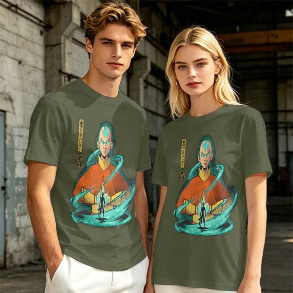 Avatar Aang Airbender Graphic Tee for Anime Fans