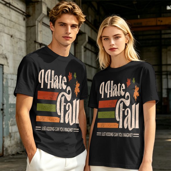 I Hate Fall Just Kidding Can You Imagine? Autumn Graphic T-Shirt