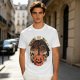 Olive Halloween Trick or Treat Skull Jack-o'-lantern Graphic T-Shirt