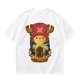 Olive T-shirt with Tony Tony Chopper Graphic Print