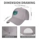Black baseball cap with teal snake and text graphic