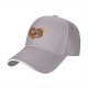 Black Baseball Cap With Hugging Monkeys Heart Design