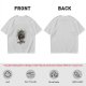 Olive T-Shirt With Skeleton Couple Embracing Red Heart Print