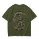 Olive T-shirt with 'I Drink And I Know Things' Lion Beer Graphic