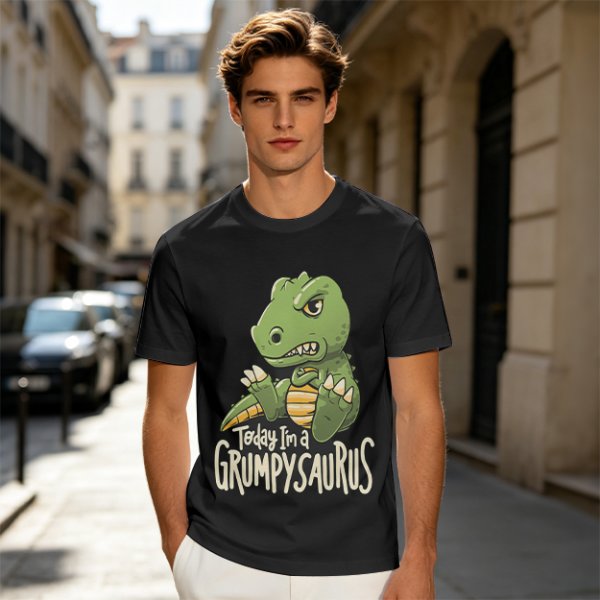 Grumpy Dinosaur T-Shirt for Kids Today I'm a Grumpysaurus