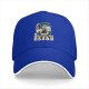 Black baseball cap with 'Fueled by Coffee & Existential Dread' grim reaper graphic