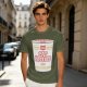 Olive T-shirt with Cat Noodles Cup Print