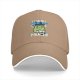 Black baseball cap with 'I think I think too much' anxious frog graphic