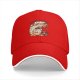 Black Baseball Cap With Cute Bagel Themed Hamster Art