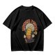 Olive T-Shirt with Retro Summer Power Corn Character Print