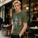 Olive T-shirt with Avatar Na'vi and Aang Pointing Meme Art