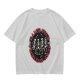 Olive T-shirt with Dancing Skeletons and 'Dance Your Problems Away' Text