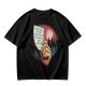 Olive T-Shirt With Hand Holding Bill Of Monthly Expenses Art