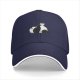 Black Baseball Cap With Lazy Panda Eating Noodle Graphic