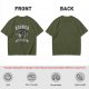 Olive Graphic T-Shirt With Boomer Tech Academy Print