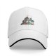 Black Baseball Cap With 'King Club' Cartoon Character Print