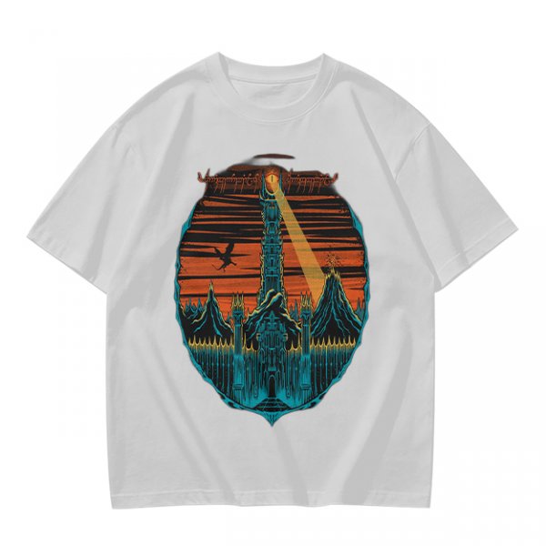 Lord of the Rings Dark Tower Graphic Olive T-Shirt