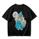 Olive T-Shirt With Fairy Godmother Cat Graphic Print