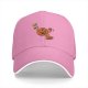 Black baseball cap with dancing pumpkin holding a fall drink design