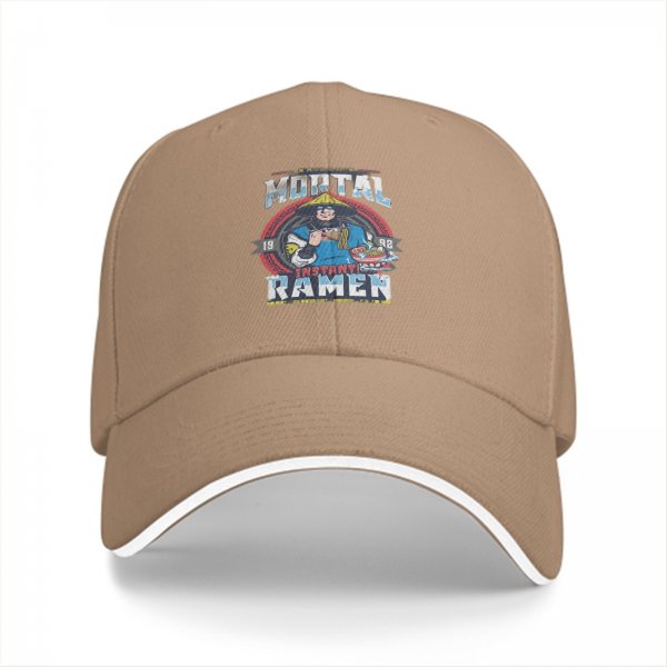 Mortal Instant Ramen Graphic Black Baseball Cap