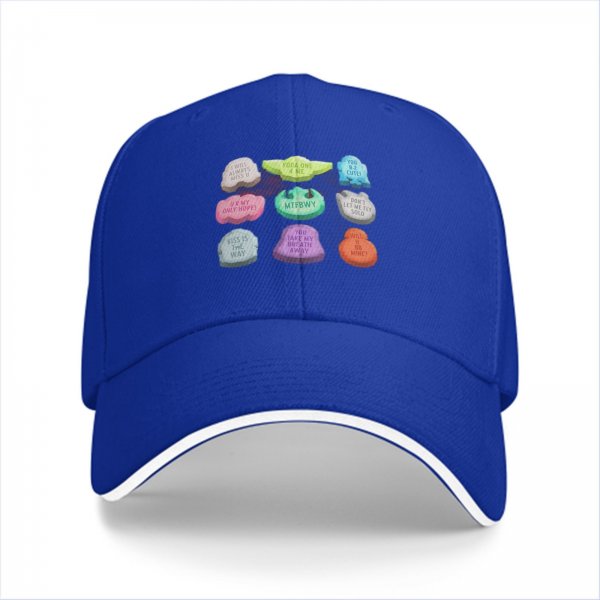 Black Baseball Cap With Star Wars Themed Conversation Hearts