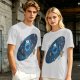 Olive T-Shirt With Cookie Monster Space Galaxy Cookie Print