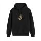 Black hoodie with Darth Vader holding a steaming coffee cup