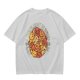 Olive t-shirt with cute puppy pile graphic and playful text