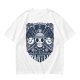 Olive T-shirt with Straw Hat Pirates Wanted Pirate Emblem Print