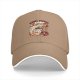 Black Baseball Cap With Cute Bagel Themed Hamster Art