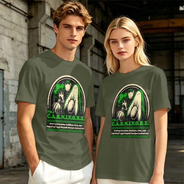 I'm a Carnivore Funny Vegetable Graphic T-Shirt