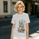 Olive T-Shirt With Funny Cat Graphic 'Catholic' Print
