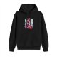 Black hoodie with Spirited Away No Face and Haku anime graphic
