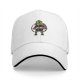 Black Baseball Cap with Green Orc Warrior Graphic Print