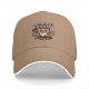 Black baseball cap with cute but psycho cat graphic