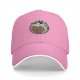 Black baseball cap with distressed crying gingerbread man and crows graphic