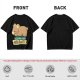 Olive t-shirt with sleeping bear and 'I accidentally hibernate' text